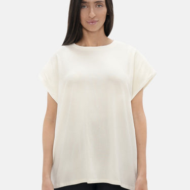 Muscat - Shoulder Pad T-Shirt - White