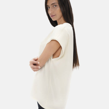 Muscat - Shoulder Pad T-Shirt - White