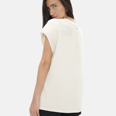 Muscat - Shoulder Pad T-Shirt - White