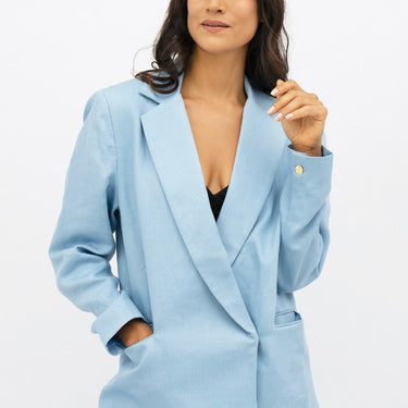 Havana - Blazer Oversize - Bleu Ciel