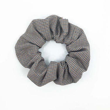 Scrunchie carreaux pied de poule