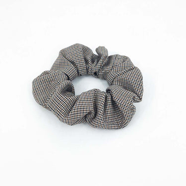 Scrunchie carreaux pied de poule