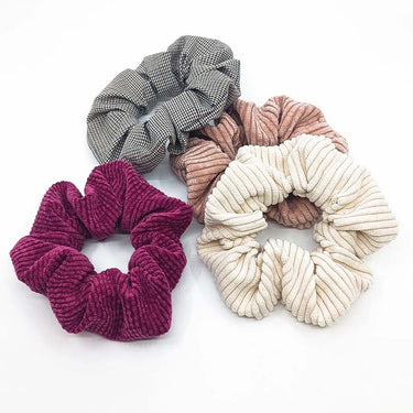 Scrunchie carreaux pied de poule