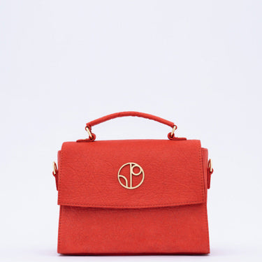 London - Piñatex® Shoulder Bag - Cherry