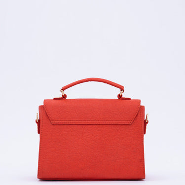 London - Piñatex® Shoulder Bag - Cherry