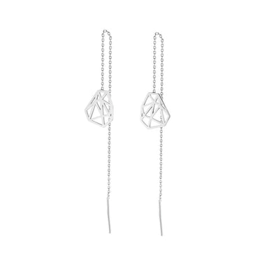 Boucles d'oreilles pendantes en Argent à pendentif ajouré